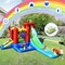 Outdoor Inflatable Water Slide Bounce House With Ball Pit Water Cannon For Kids